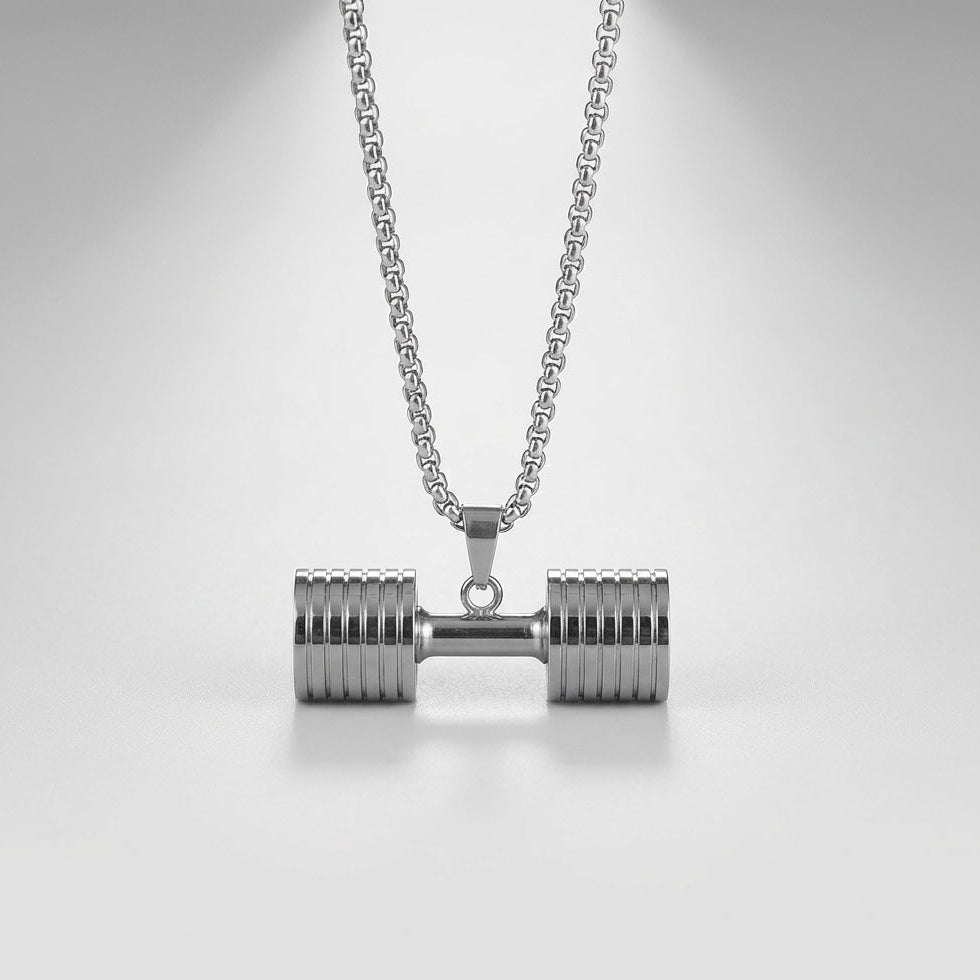 Aesthetic Dumbbell Necklace