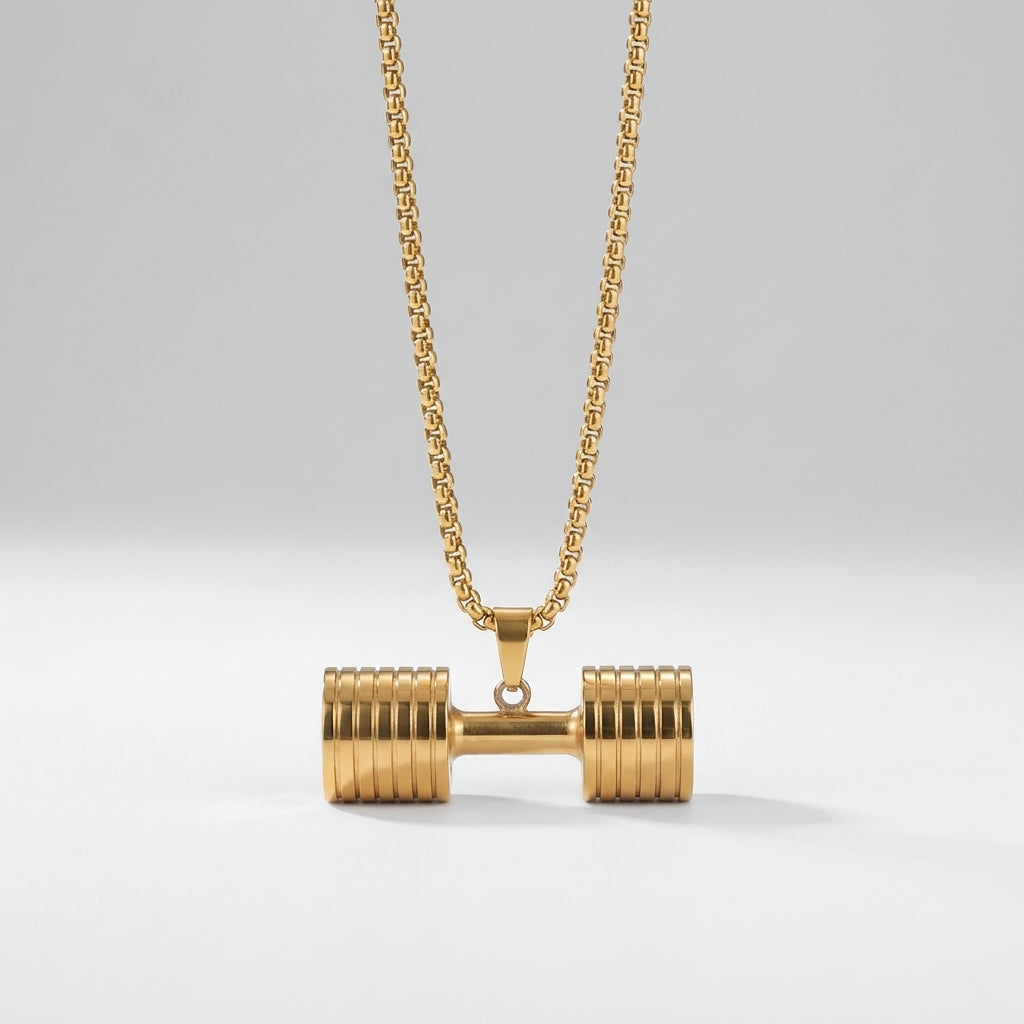 Aesthetic Dumbbell Necklace
