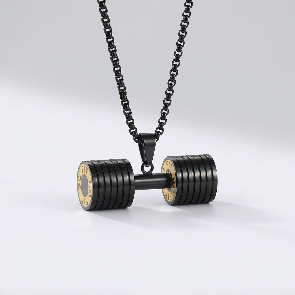 Aesthetic Dumbbell Necklace