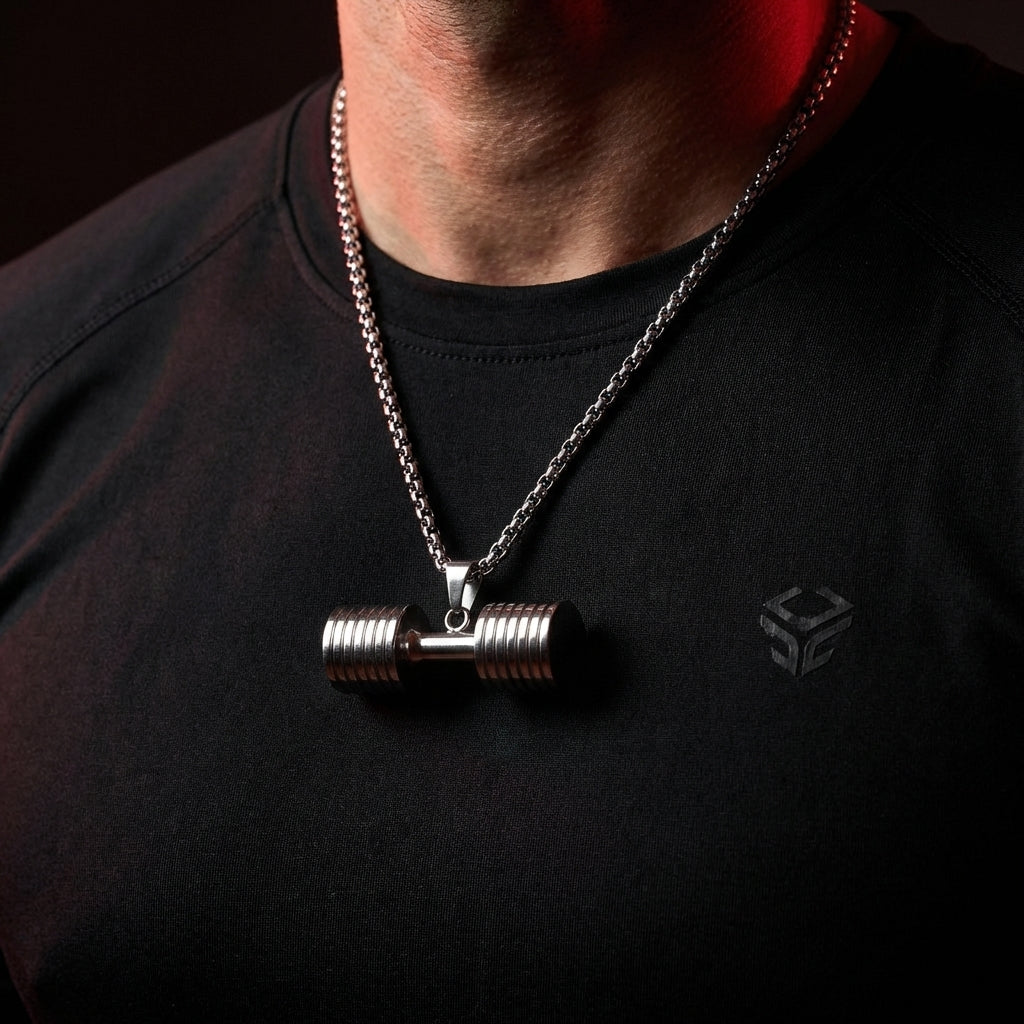 Aesthetic Dumbbell Necklace