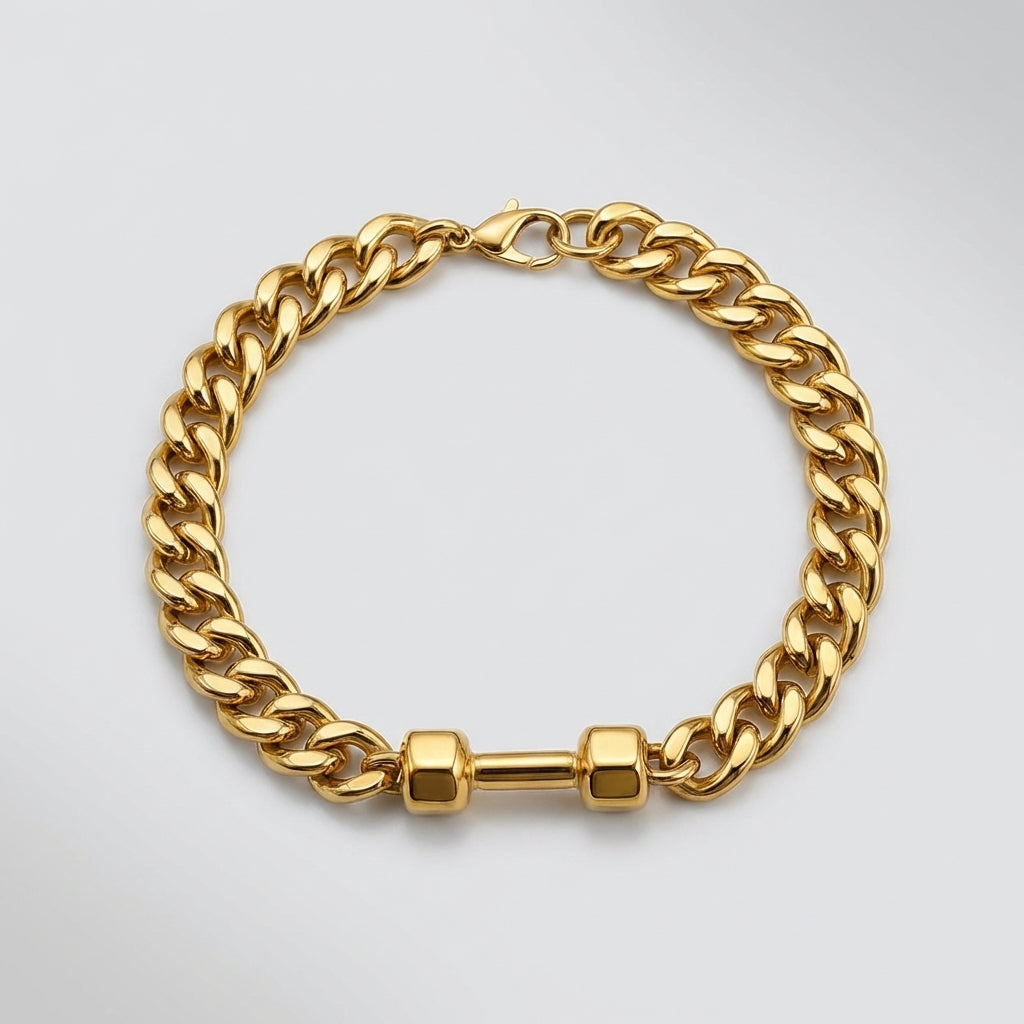 Cuban Dumbbell Bracelet