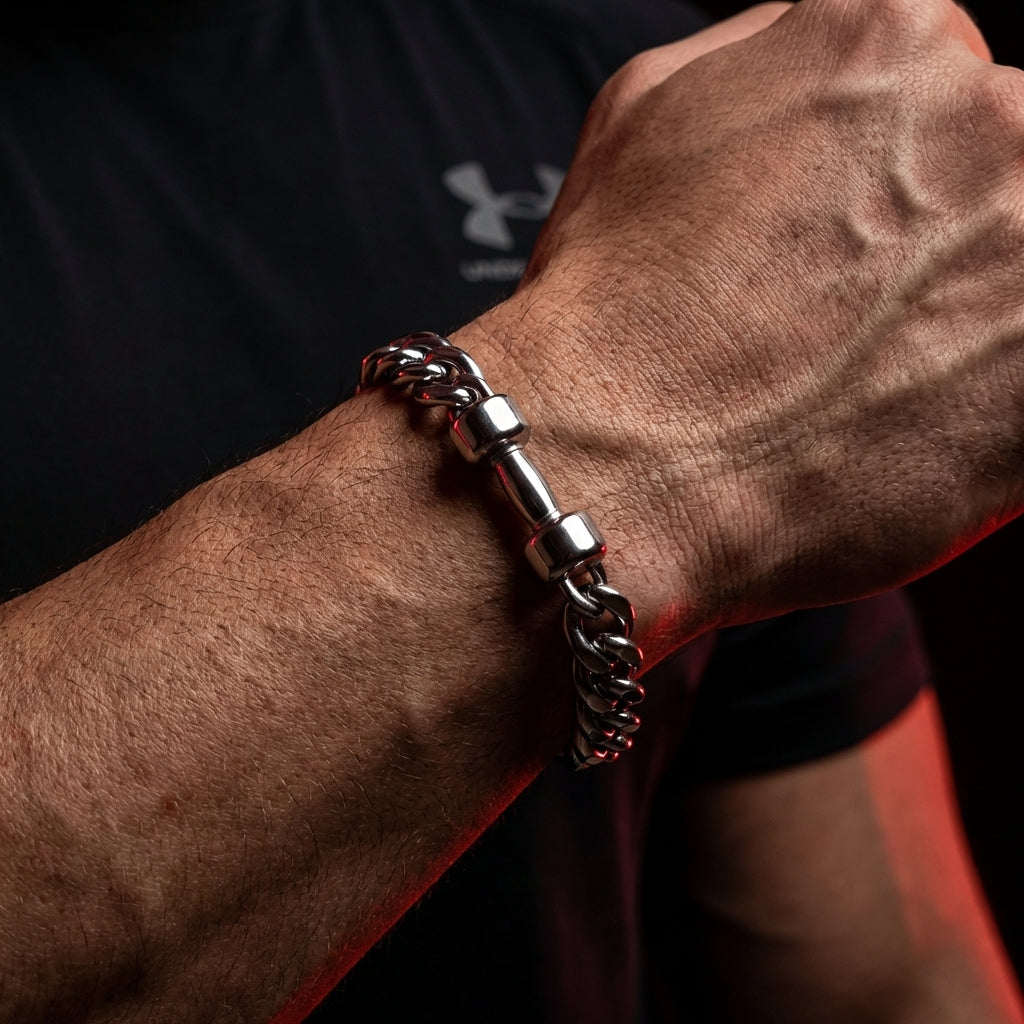 Cuban Dumbbell Bracelet