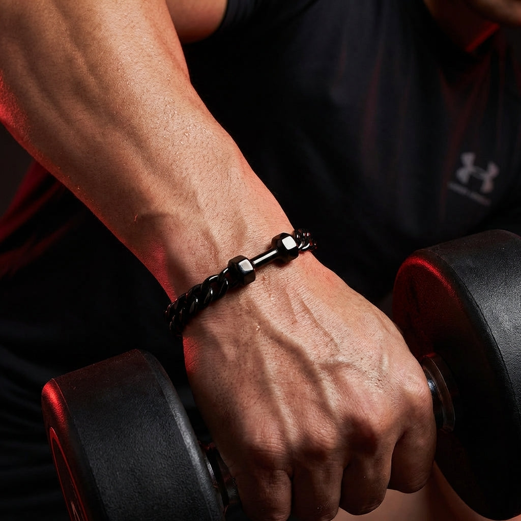 Cuban Dumbbell Bracelet